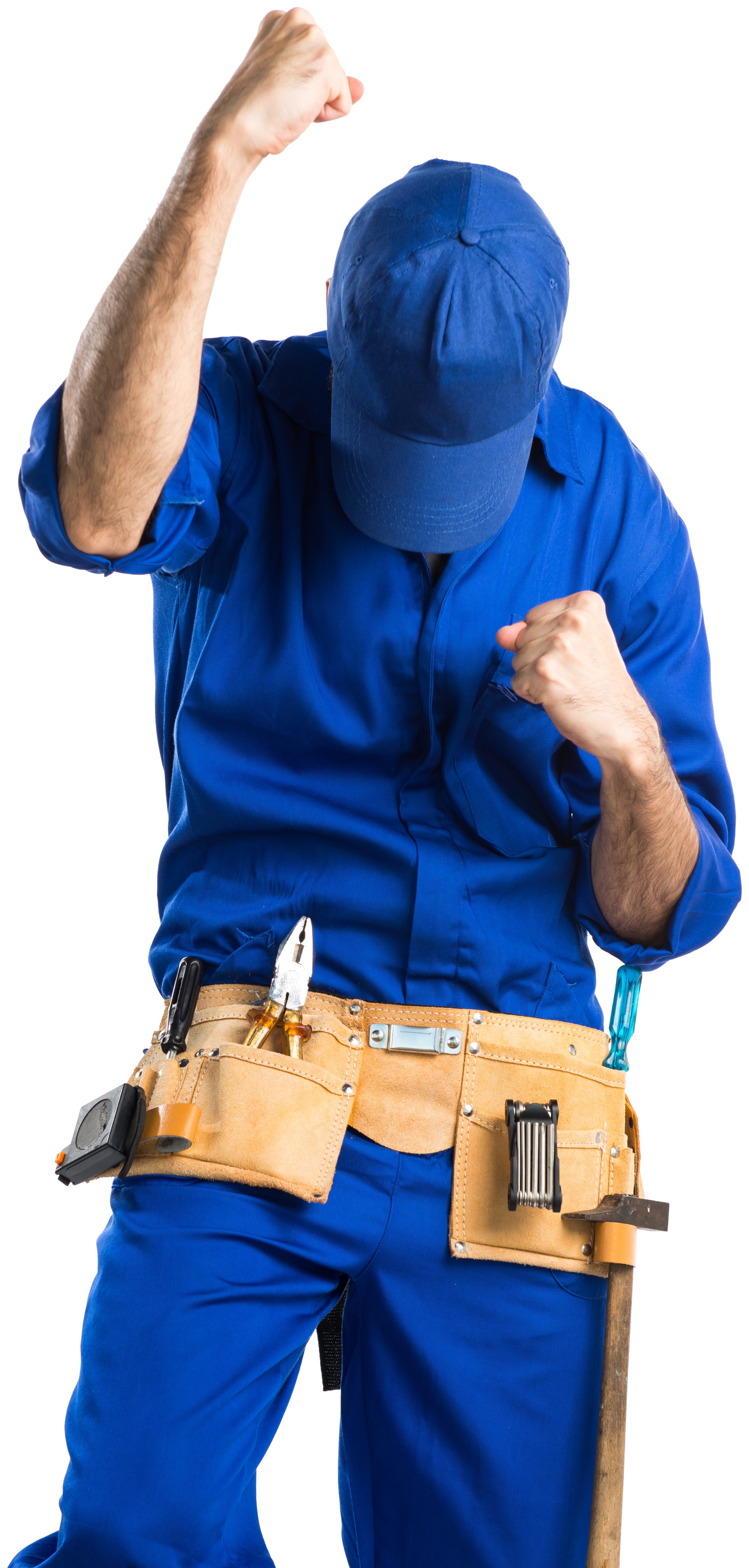 Plumber cutout with transparent background